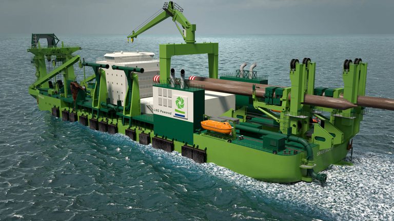 IHC Starts Building DEMEs LNG Powered Cutter Suction Dredger Lisbon