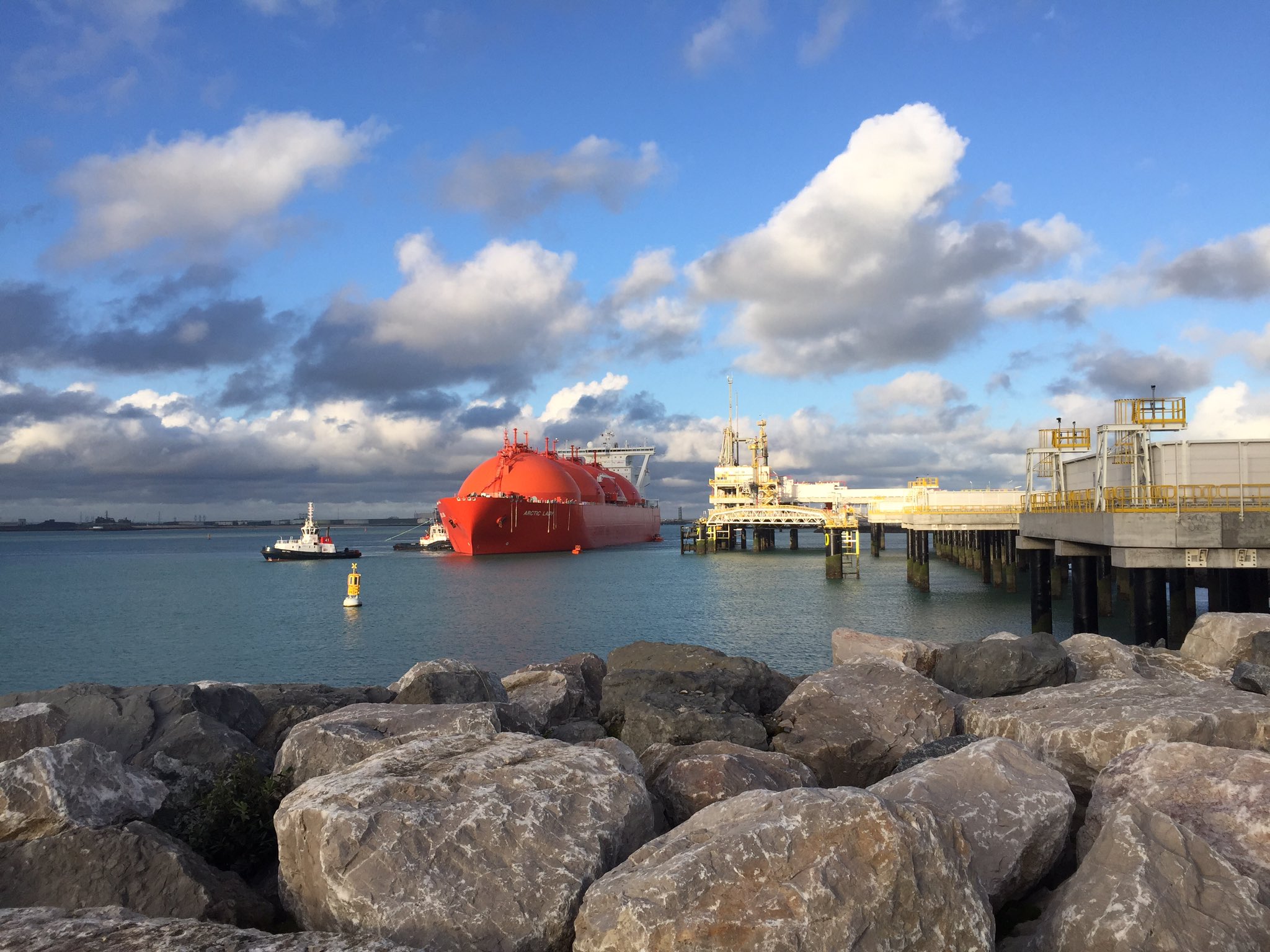 Picture of the day: Arctic Lady’s first docking at Dunkirk LNG terminal