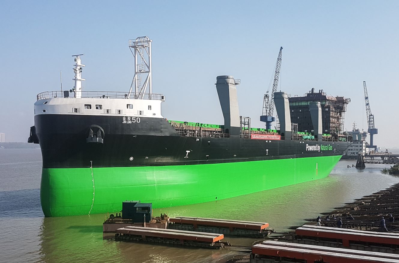 ESL Shipping’s second LNG-fueled bulker launched in China