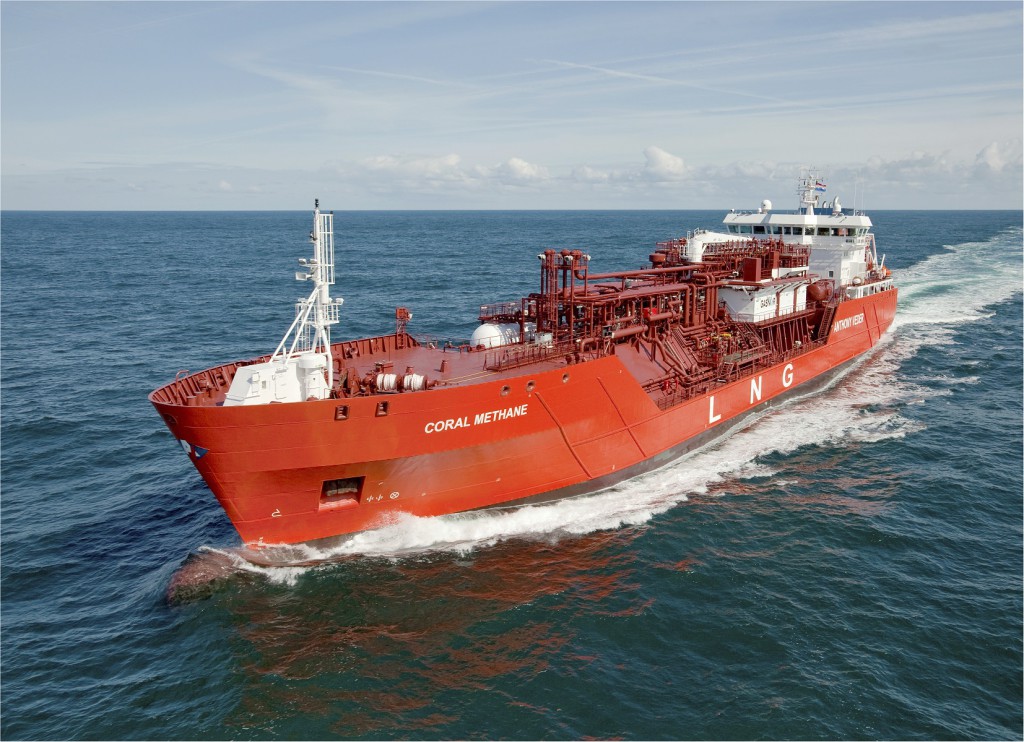 Shell, Anthony Veder to convert Coral Methane LNG carrier to bunker vessel