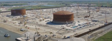 Venture Global lifts first Calcasieu Pass LNG tank roof