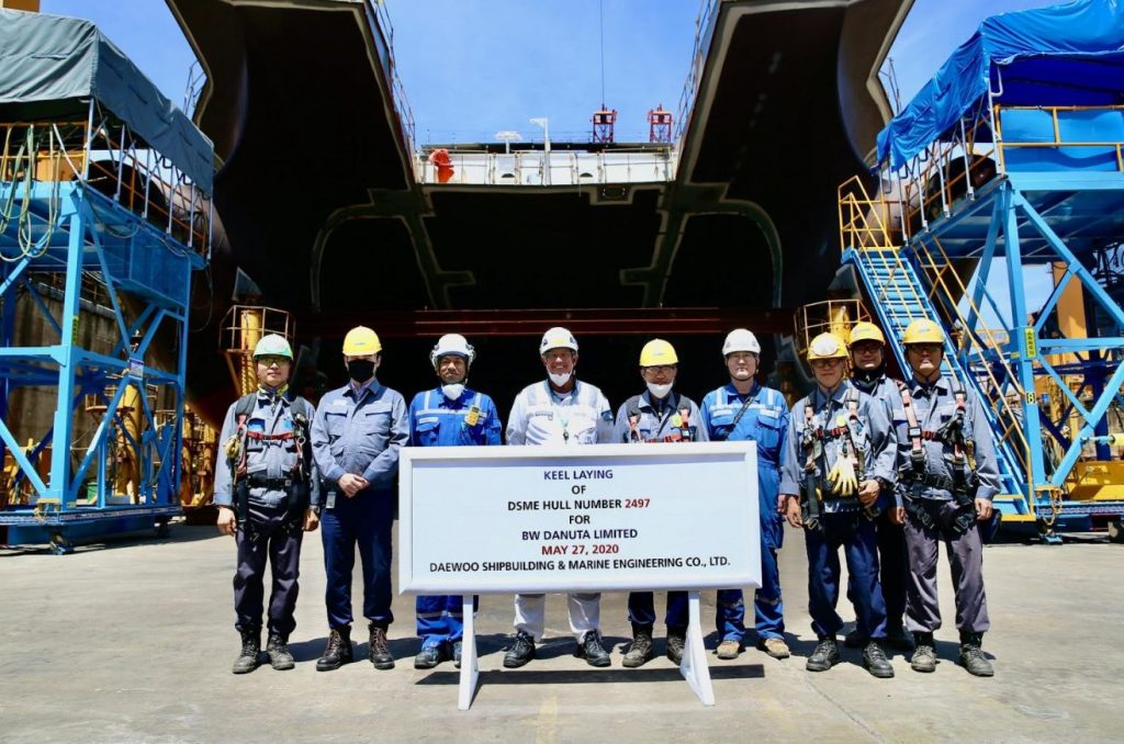 DSME starts building new BW LNG carrier