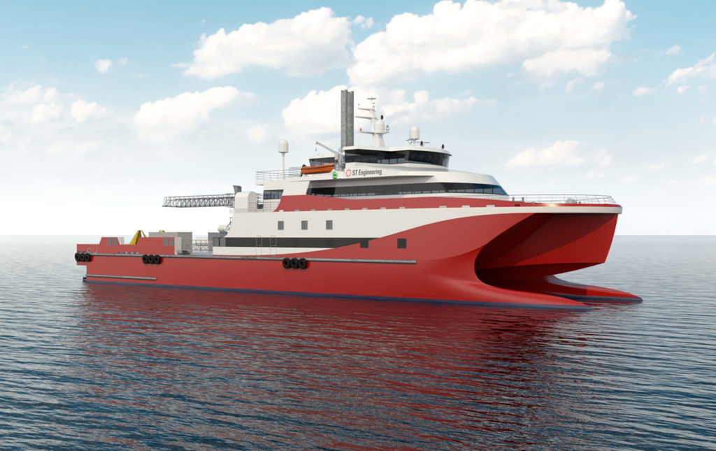 ST Engineering unveils LNG-powered catamaran design