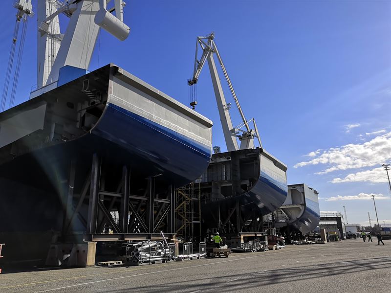 Construction of Wasaline’s new Clean Design RoPax ferry on track