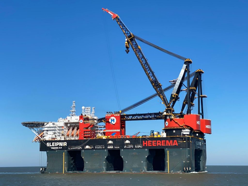 Gasum bunkers Heerema’s LNG-fueled Sleipnir