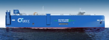 UECC cuts steel for second LNG-Hybrid PCTC