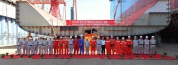 Keel laid for MOL’s 2nd large LNG bunkering vessel