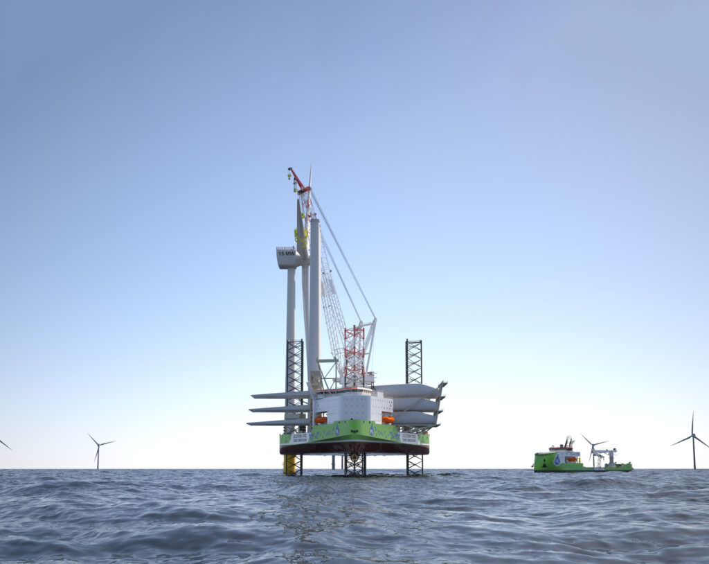 Ulstein designs hydrogen hybrid wind turbine installation vessel