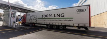 Audi deploys two LNG-fueled trucks at Neckarsulm site