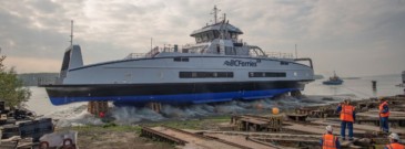 Damen launches 3rd hybrid-electric ship for BC Ferries